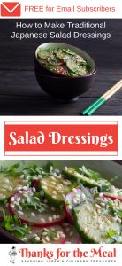 How to Make Traditional Japanese Salad Dressings