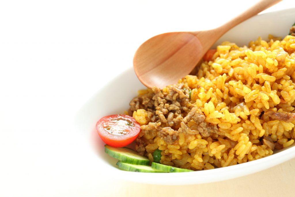 japanese dry curry pilaf