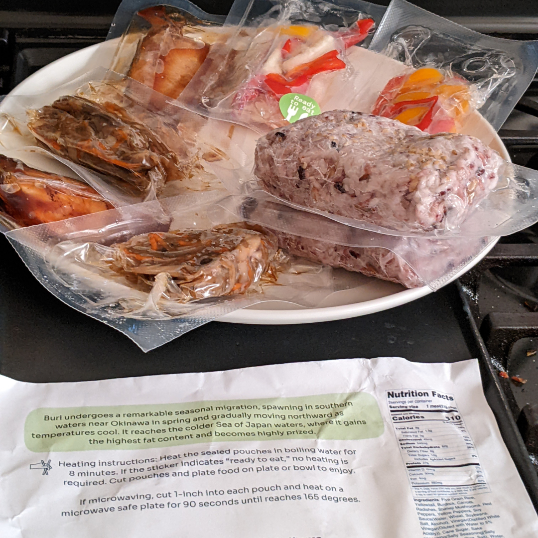 sous vide food from Yoko Street food subscription box